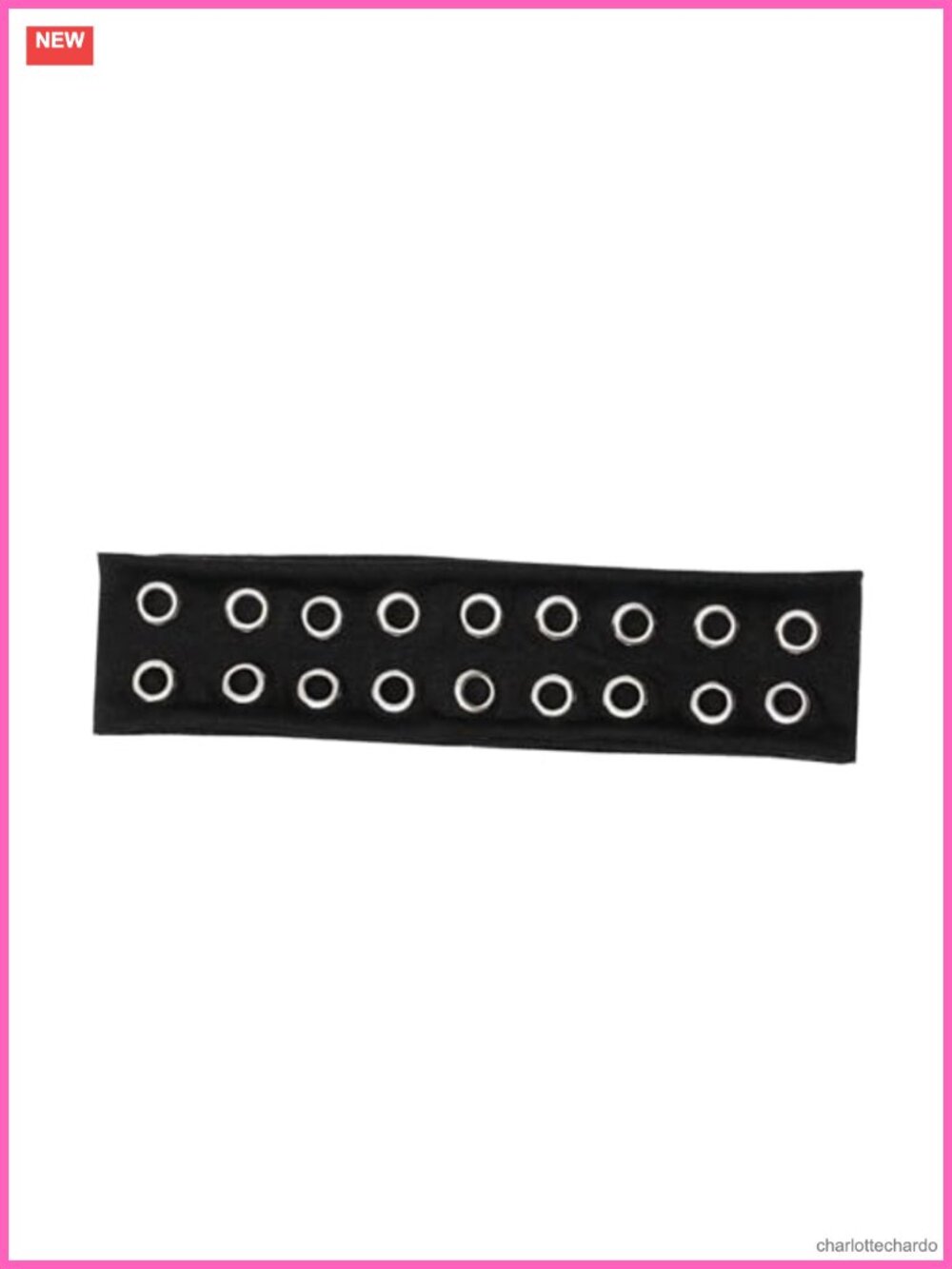 Wide Grommet Headband Elastic Hairband Punk Grunge Hair Accessory for Women